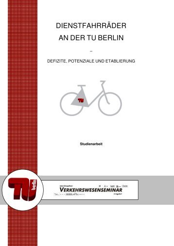 DienstfahrrÃÂ¤der an der TU Berlin - Verkehrswesenseminar