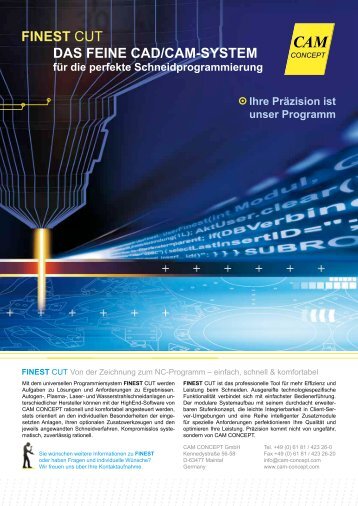 FINEST CUT Produktinformation - CAM CONCEPT