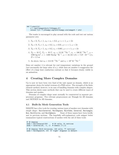 A FEniCS Tutorial - FEniCS Project