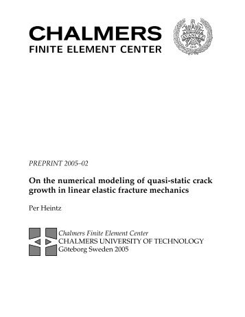 Chalmers Finite Element Center - FEniCS Project