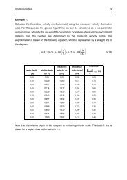 Example 1: Calculate the theoretical velocity distribution u(z) using ...