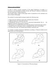 Thiessen polygon Method In order to achieve accurate estimation of ...