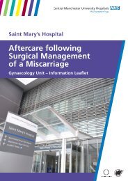 Aftercare following surgical management of miscarriage - Central ...