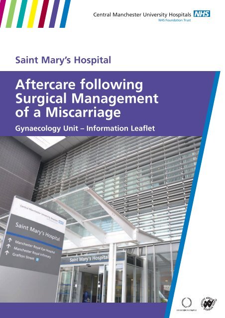 Aftercare following surgical management of miscarriage - Central ...