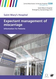Expectant management of miscarriage - Central Manchester ...
