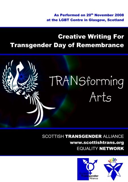 Creative writing for Transgender Day of Remembrance - Scottish ...