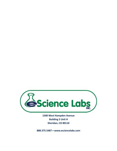 Lab Manual - eScience Labs