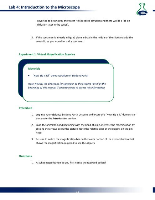 Lab Manual - eScience Labs