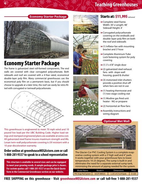 Teaching Greenhouses - International Greenhouse Company