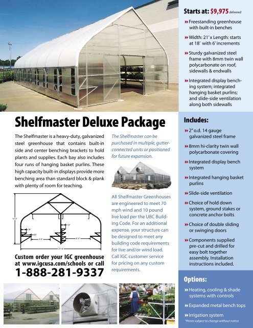 Teaching Greenhouses - International Greenhouse Company