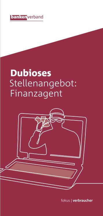 Dubioses Stellenangebot: Finanzagent