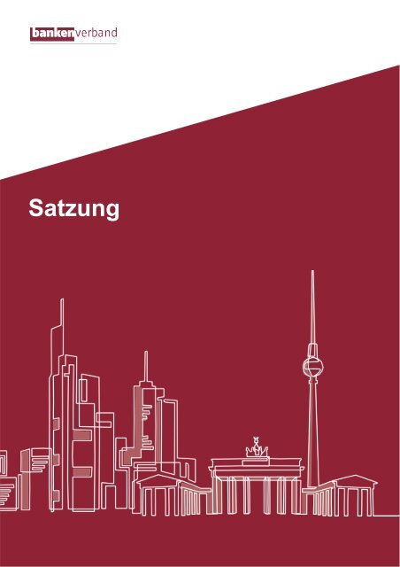 Satzung des Bankenverbandes