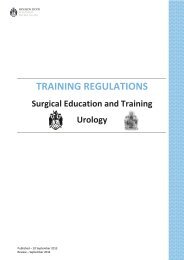 training regulations - Urological Society of Australia and New Zealand