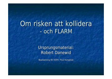 Om risken att kollidera - och FLARM - Segelflyg