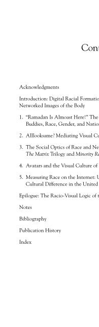 Nakamura, Digitizing Race, Introduction, chapter 5, Epilogue