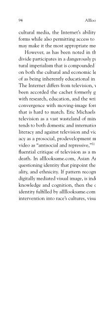 Nakamura, Digitizing Race, Introduction, chapter 5, Epilogue