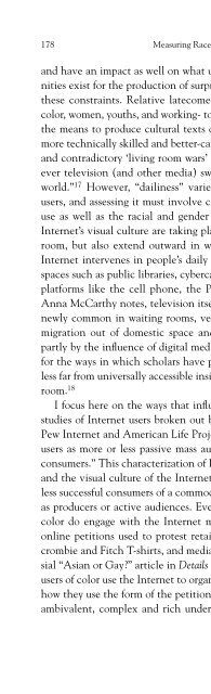 Nakamura, Digitizing Race, Introduction, chapter 5, Epilogue