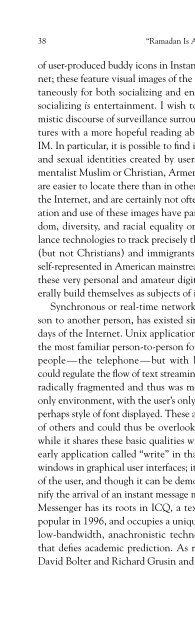 Nakamura, Digitizing Race, Introduction, chapter 5, Epilogue