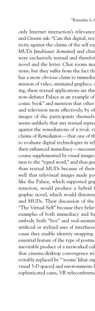 Nakamura, Digitizing Race, Introduction, chapter 5, Epilogue