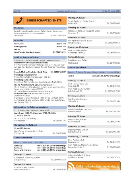 Schlachtessen - Gemeinde Reiskirchen