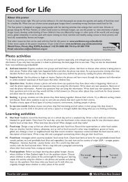 Food for Life teacher pages pdf - World Vision New Zealand