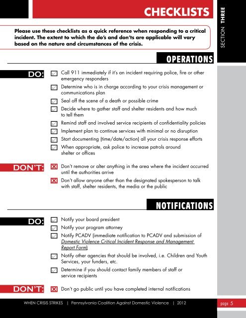 Toolkit with Report Form - Pennsylvania Coalition Against Domestic ...