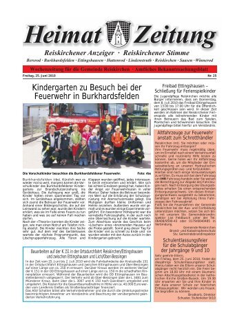 Reiskirchener Stimme Heimat Zeitung - Gemeinde Reiskirchen