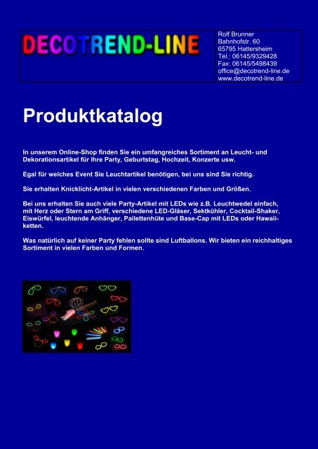 Produktkatalog