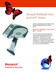 Monarch Pathfinder Ultra Gold 6037 Printer - Avery Dennison Retail ...