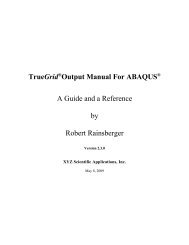 TrueGrid®Output Manual For ABAQUS® A Guide and a Reference ...