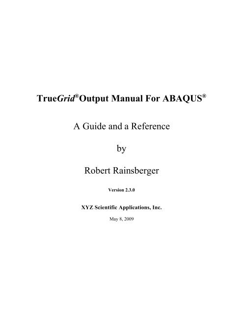 Abaqus Gui Toolkit Reference Manual – FBQA