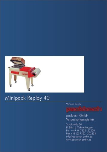 Minipack Replay 40 - Packtech-GmbH