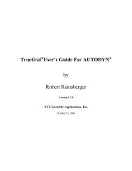 TrueGrid ® Output Manual for AUTODYN