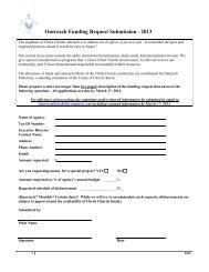 a grant application form. - Christ Church