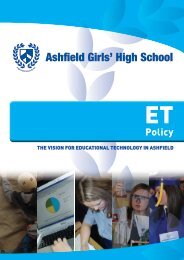 ICT Policy PDF - Ashfield Girls' High School