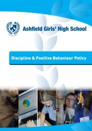 Discipline & Positive Behaviour Policy PDF - Ashfield Girls' High ...