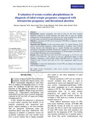Evaluation of serum creatine phosphokinase in diagnosis of tubal ...