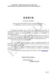 pentru aprobarea Procedurii de avizare a metodelor ... - IGSU