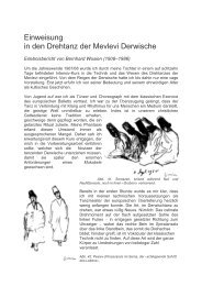 Einweisung in den Drehtanz der Mevlevi Derwische - Choretaki