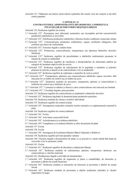 LEGE Codul cu privire la contravenţiile administrative din 29.03.1985