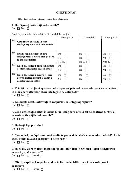 Chestionare statistice