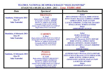 TEATRUL NATIONAL DE OPERA SI BALET âOLEG DANOVSKIâ