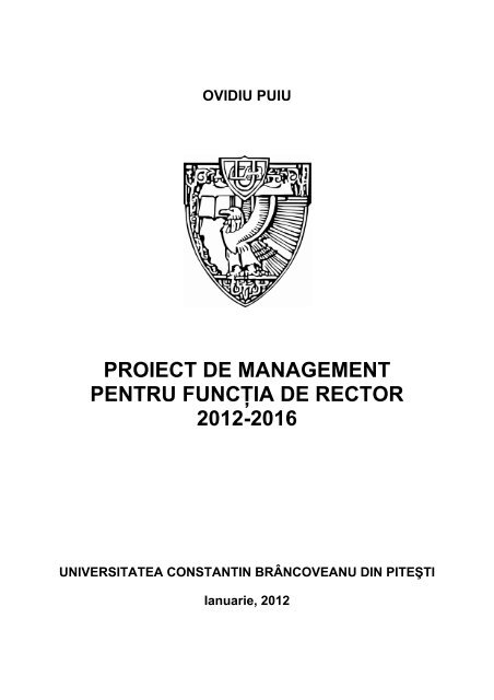 Program managerial - Universitatea Constantin Brancoveanu
