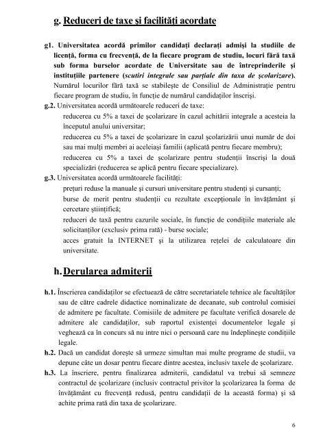 din PiteÅti Metodologia concursului de admitere 2012 - Universitatea ...