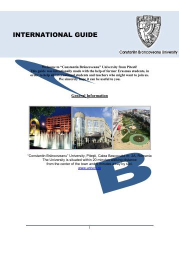 INTERNATIONAL GUIDE - Universitatea Constantin Brancoveanu