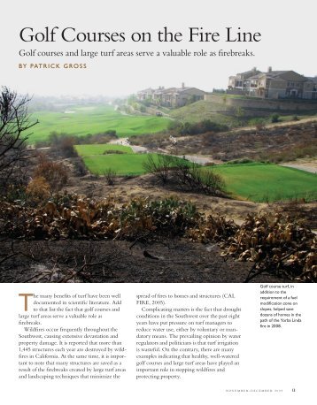 Golf Courses on the Fire Line - USGA