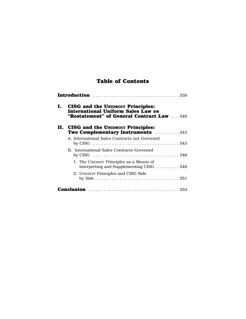 The UNIDROIT Principles of International Commercial Contracts and ...