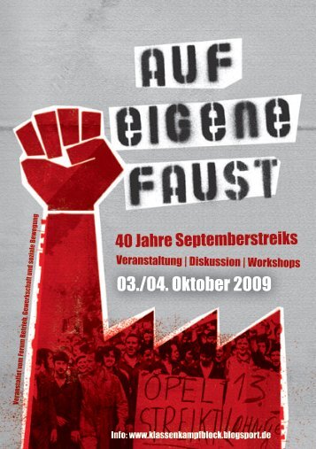 Aufruf zur Veranstaltung als PDF - Klassenkampfblock - blogsport.de