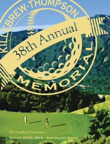  38th annual KILLEBREW-thompson memorial golf tournament