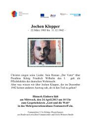 Prospekt Zum Jochen Klepper Haus Evangelisches